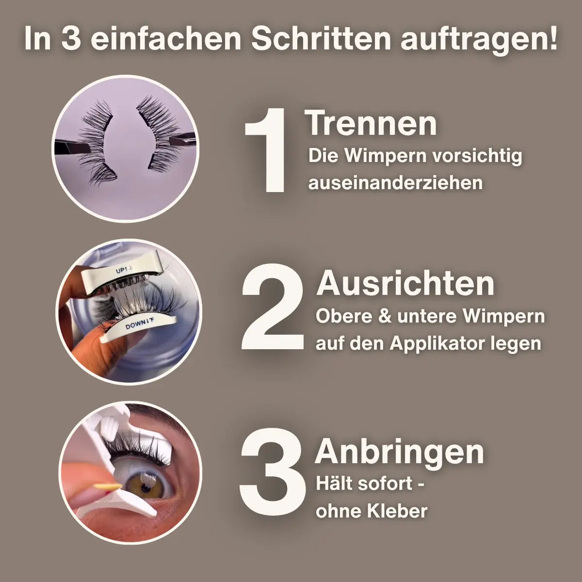 Nabolina magnetische Wimpern